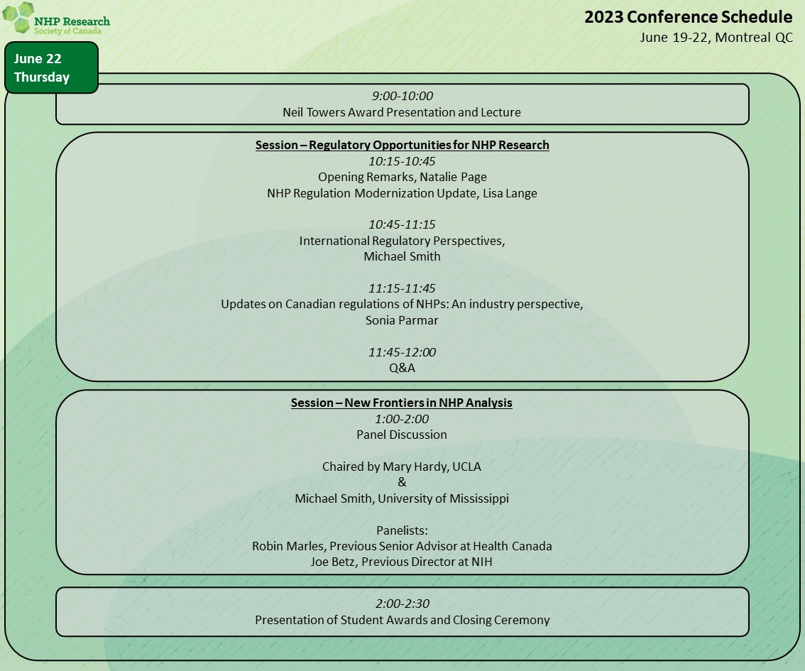Conference Schedule Day 4
